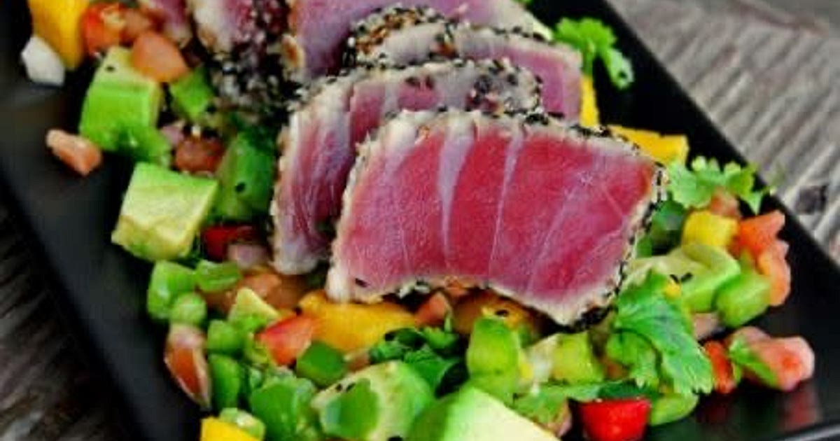 Tuna Steak With Mango And Cucumber Salsa Recipe | Samsung Food App