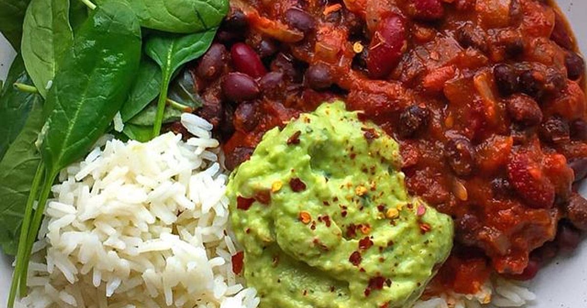 Bean Chilli, Guacamole, Fresh Spinach &amp;amp; Rice! 💥 Recipe | Samsung Food App