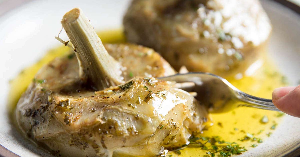 Easy Roman Braised Artichoke Hearts (Carciofi alla Romana) Recipe | Samsung Food App
