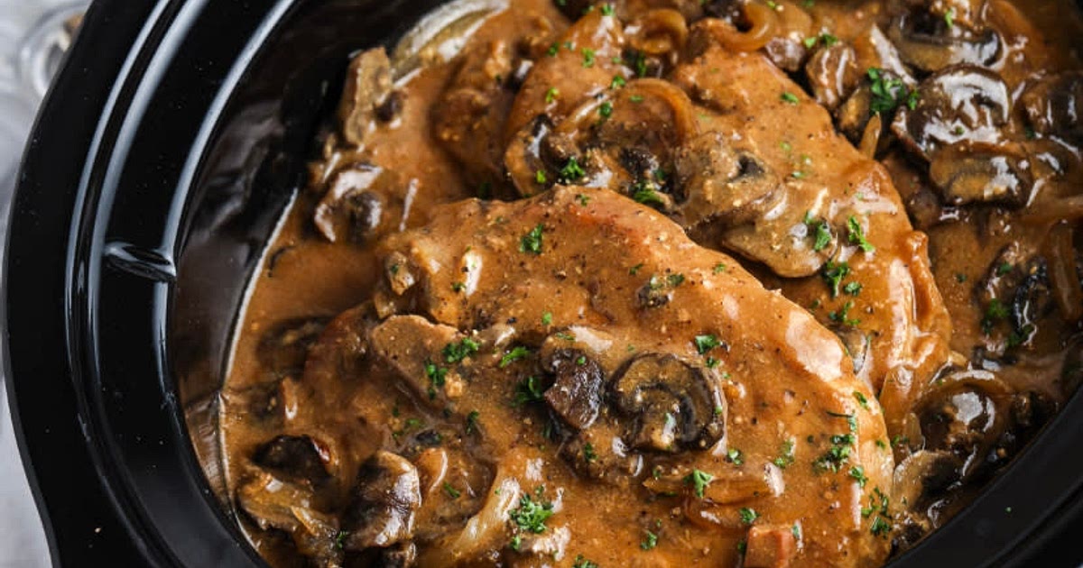 Crockpot Smother Pork Chops Recipe | Samsung Food App
