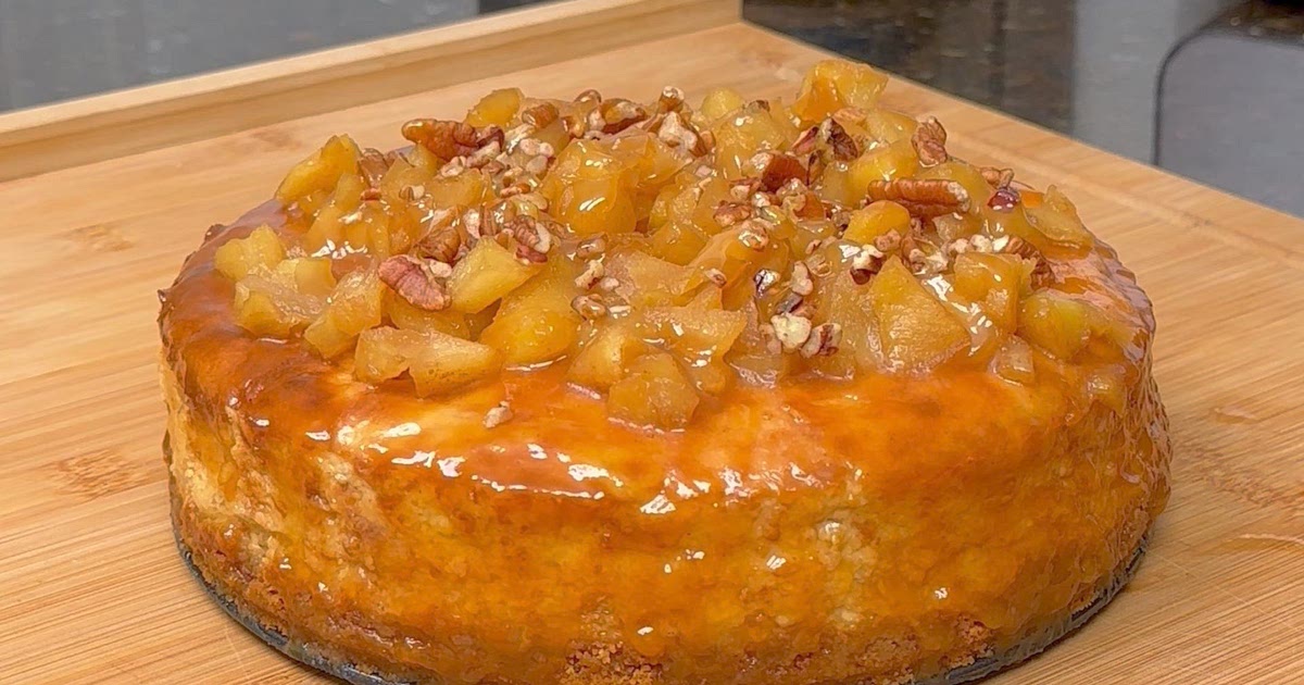 Air Fryer Caramel Apple Cheesecake Recipe | Samsung Food App