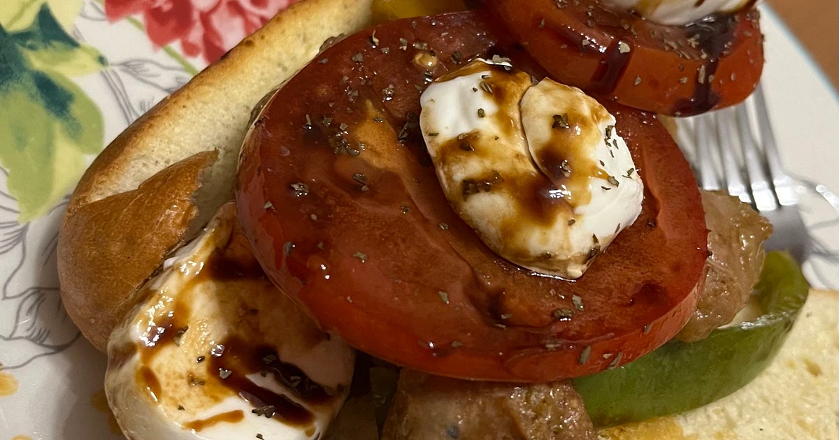 Italian Sausage & Peppers with Tomato Caprése Sub Sandwiches Recipe | Samsung Food App