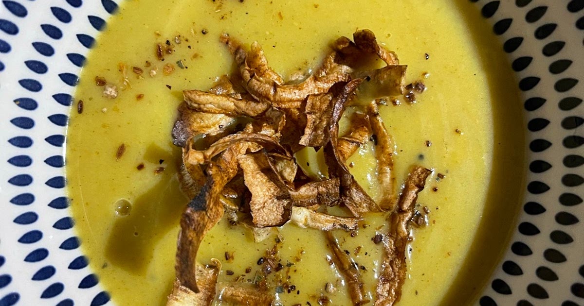 Curried Parsnip Soup with Parsnip Crisps Recipe | Samsung Food App