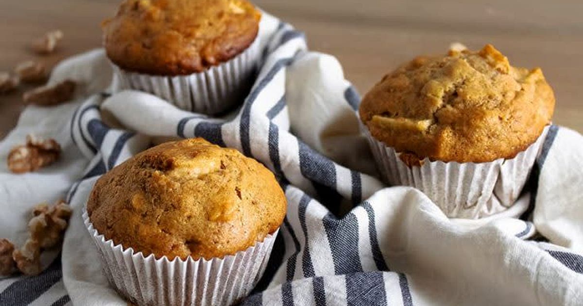 Apple Muffins with Walnuts Recipe | Samsung Food App