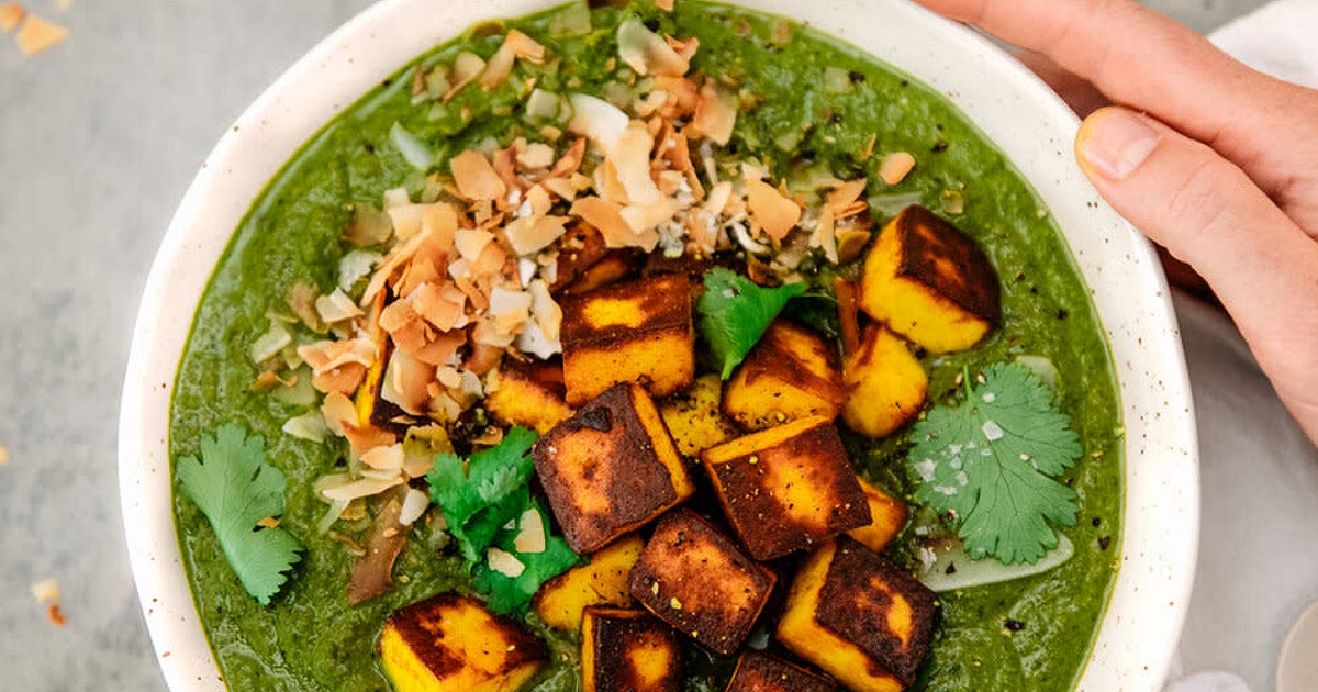 Zesty Silverbeet Curry With Golden Paneer Recipe | Samsung Food App