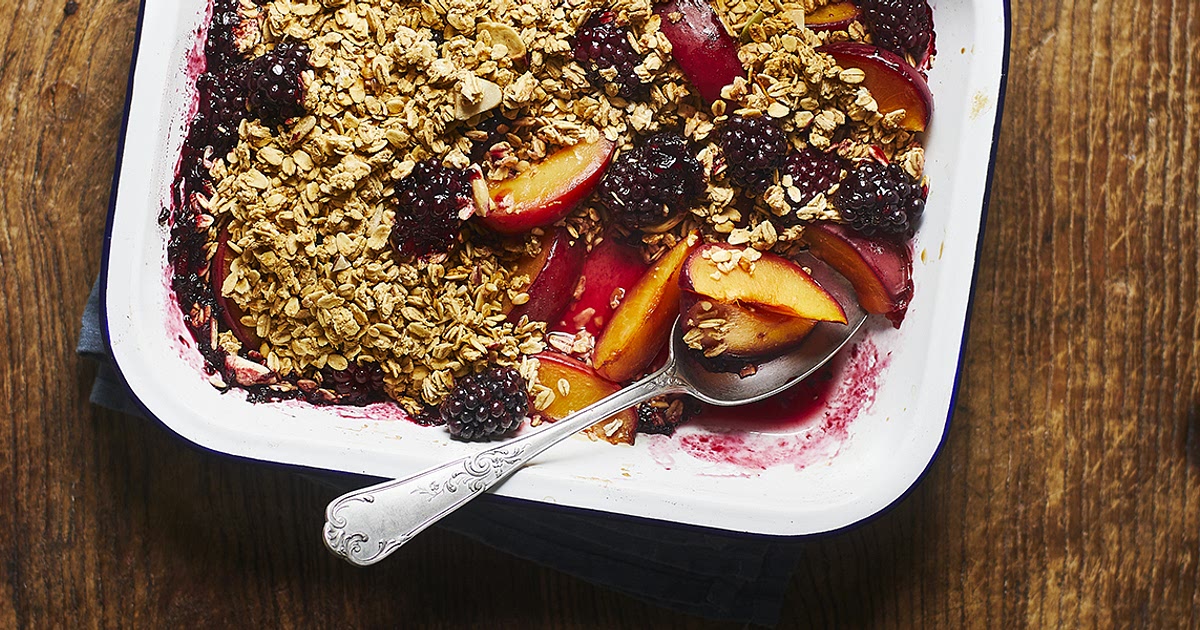 Plum & blackberry crumble Recipe | Samsung Food App