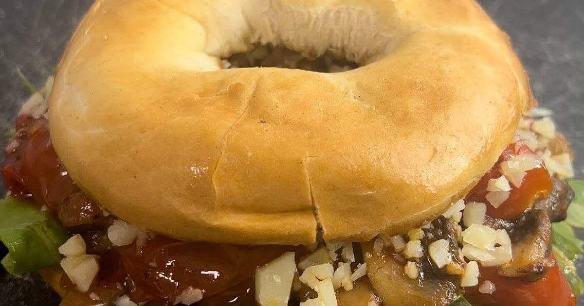 Champignons Parmesan Bagel Recipe | Samsung Food App