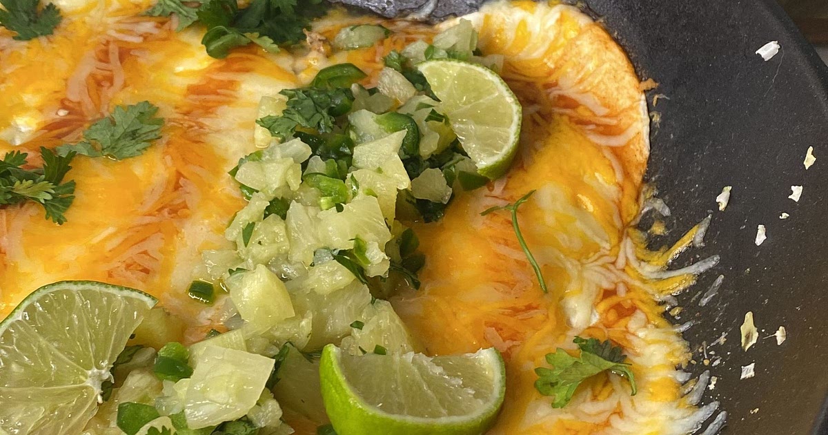 Red Chicken Enchilada Skillet W/ Homemade Pinapple Jalapeño Sasa Recipe | Samsung Food App