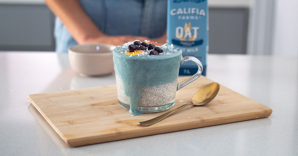 BLUE CHIA PUDDING SMOOTHIE Recipe | Samsung Food App