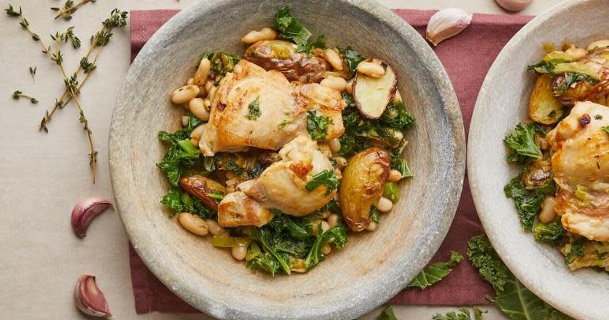 Braised Chicken with Kale Recipe | Samsung Food App
