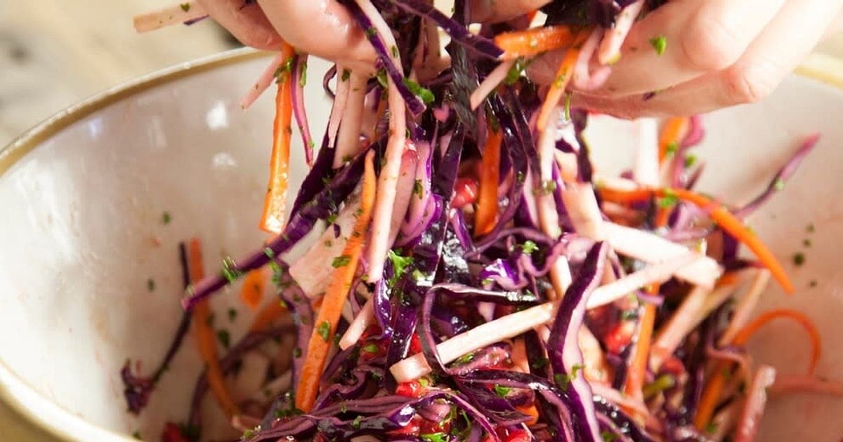 Red cabbage slaw Recipe | Samsung Food App