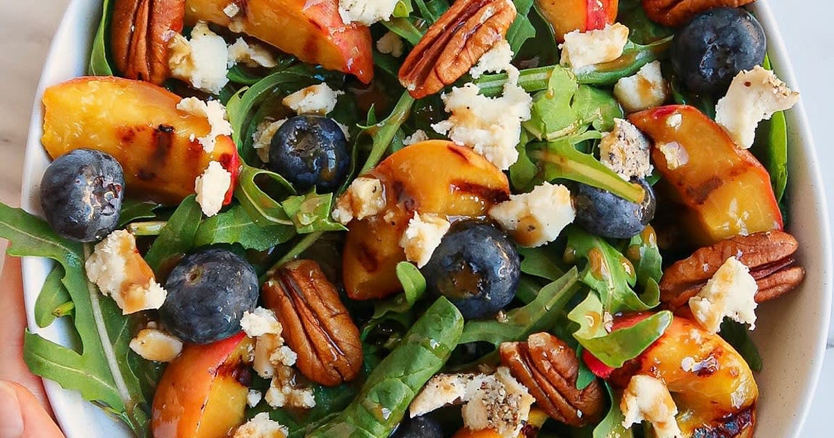 Grilled Peach Summer Salad Recipe | Samsung Food App
