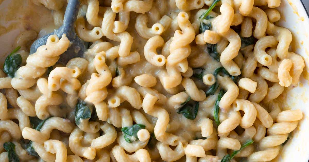 Hummus Spinach Pasta Recipe | Samsung Food App