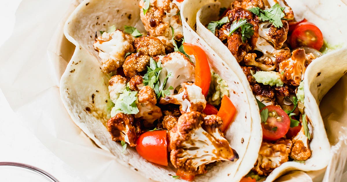 Loaded Vegetarian Barbecue Cauliflower Tacos Recipe | Samsung Food App