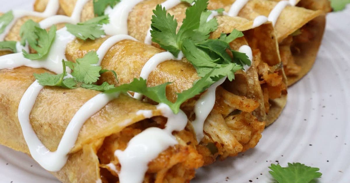 Healthy Baked Chicken Taquitos Recipe | Samsung Food App