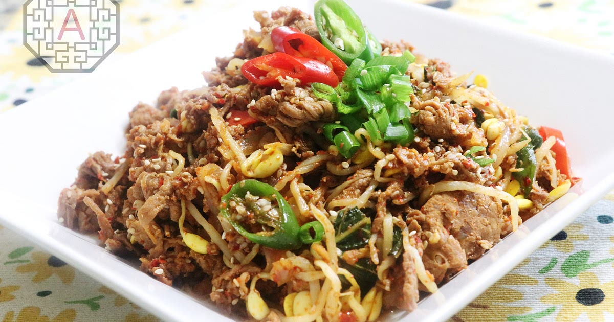 Spicy Soybean Sprout BulGoGi (콩불고기, KongBulGoGi) | Aeri's Kitchen Recipe | Samsung Food App