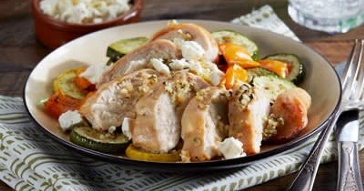Optavia - Sheet Pan Mediterranean Chicken & Vegetables Recipe | Samsung Food App