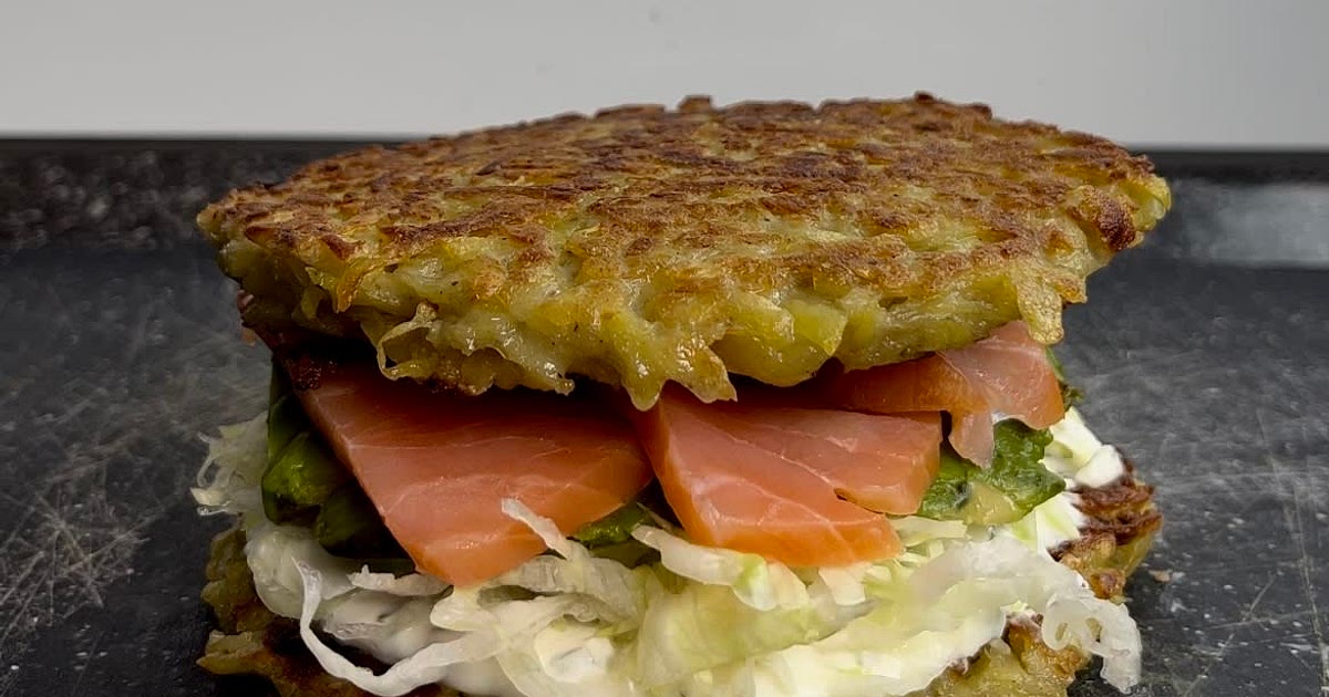 Potato salmon burger Recipe | Samsung Food App