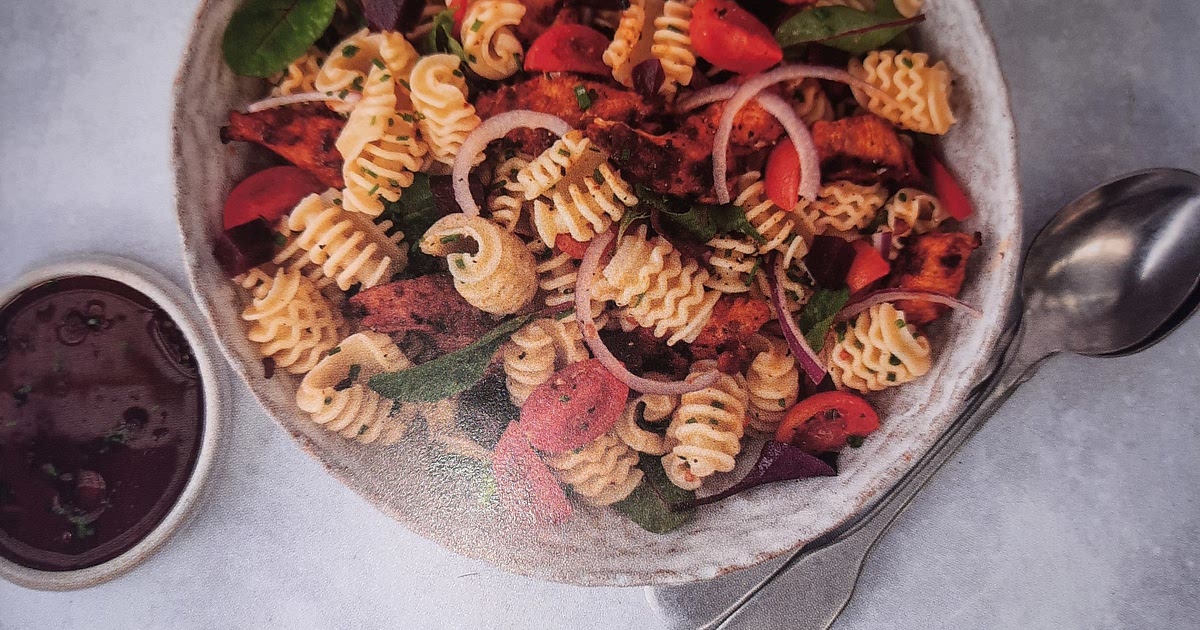 Smoke chicken pasta salad Recipe | Samsung Food App
