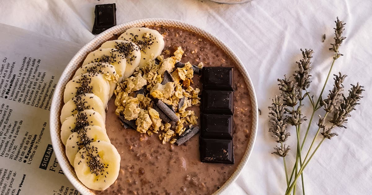 Banana cacao overnight chia pudding Recipe | Samsung Food App