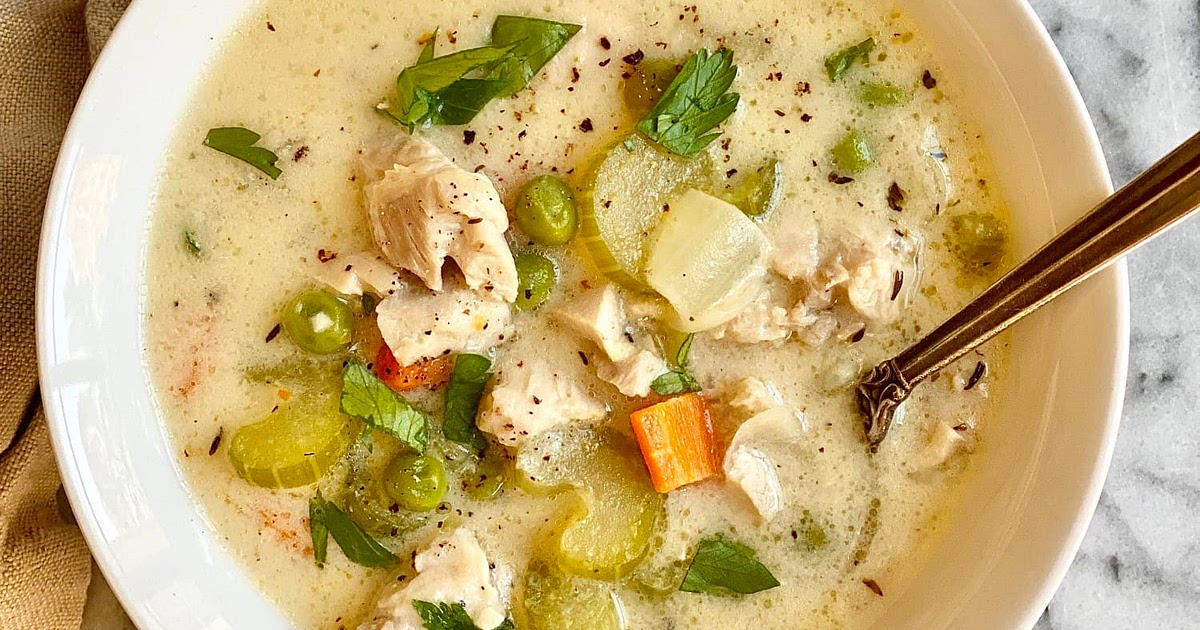 Creamy Chicken Soup with Vegetables Recipe | Samsung Food App