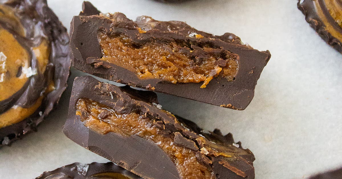 5 ingredient Chocolate Almond Butter Cups Recipe | Samsung Food App