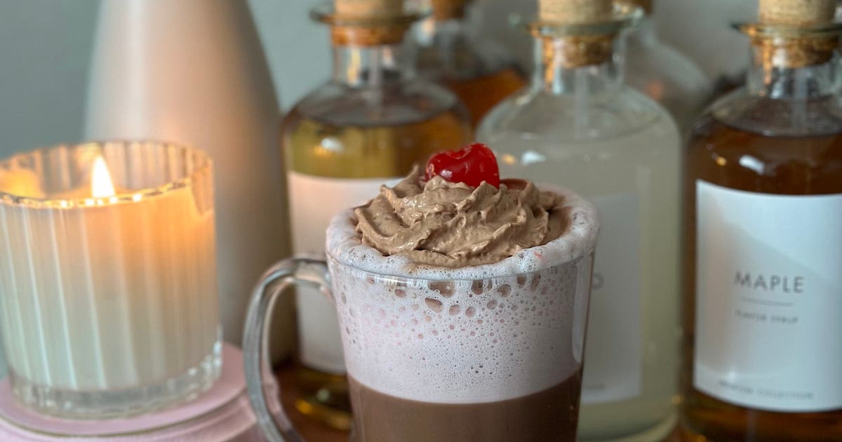 Cherry Chocolate Mocha Latte Recipe | Samsung Food App