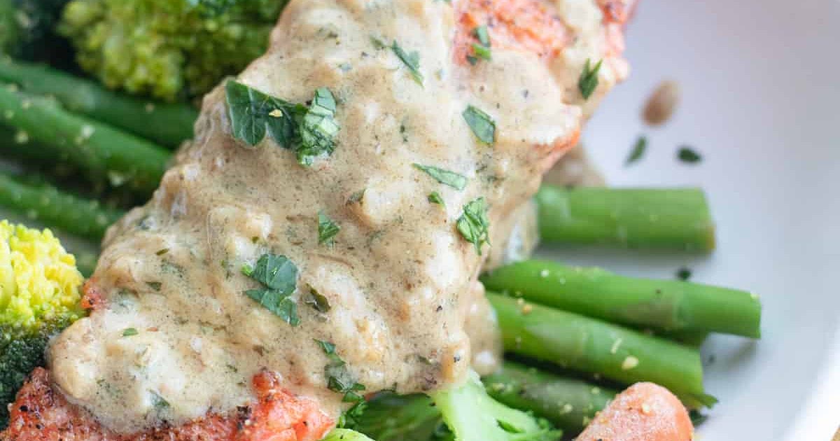 Salmon in a Creamy Dijon Sauce Recipe | Samsung Food App