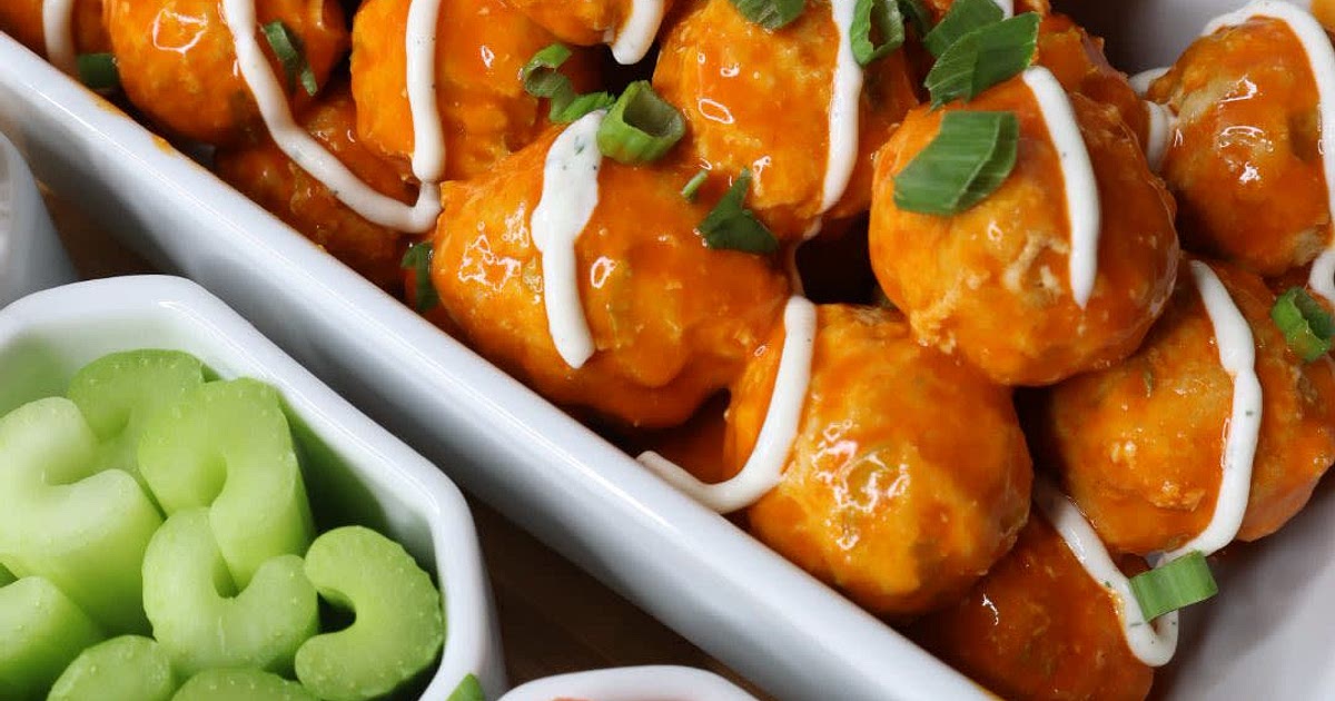 Buffalo Chicken Meatballs Recipe | Samsung Food App