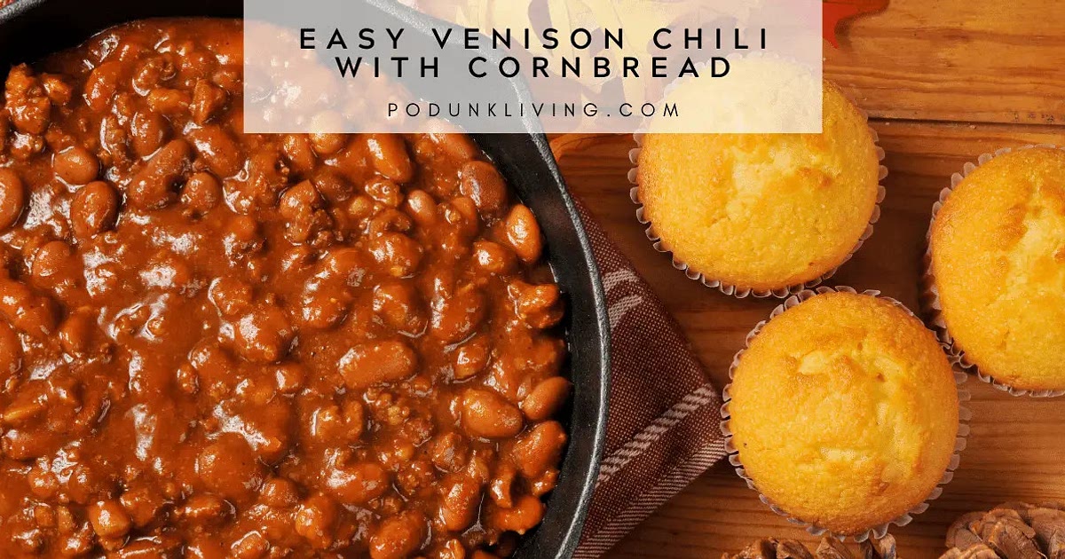 Quick and Easy Venison Chili and Honey Cornbread Muffins Recipe | Samsung Food App