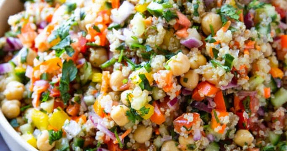 Quinoa Salad with Chickpeas and Vegetables Recipe | Samsung Food App
