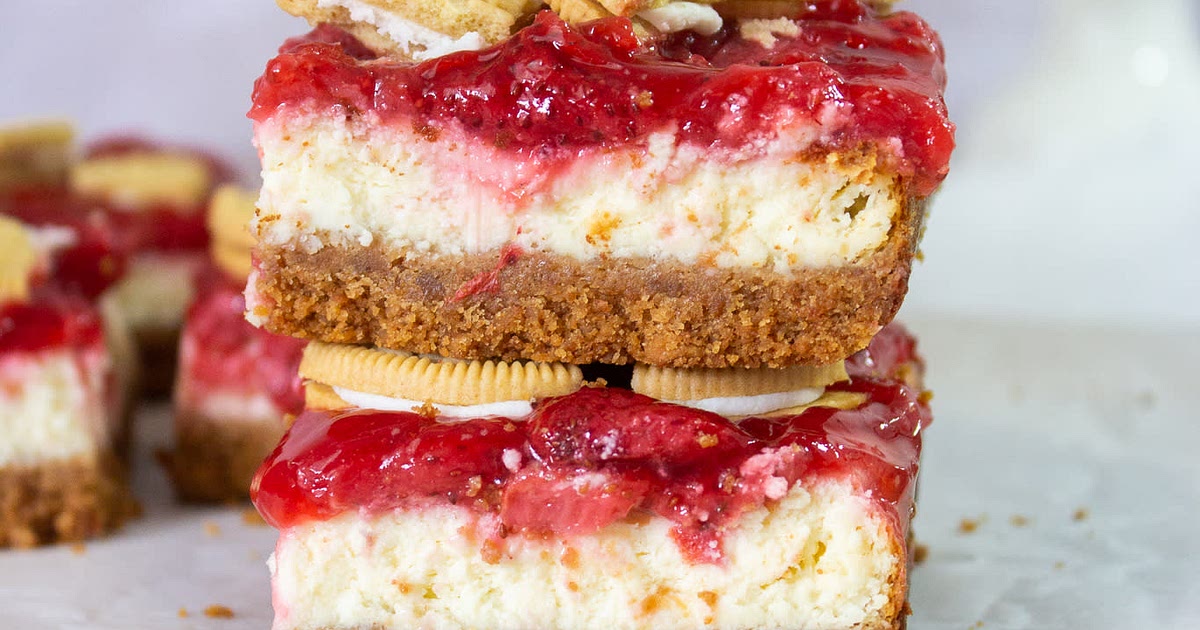 Strawberry Cheesecake Bars Recipe | Samsung Food App