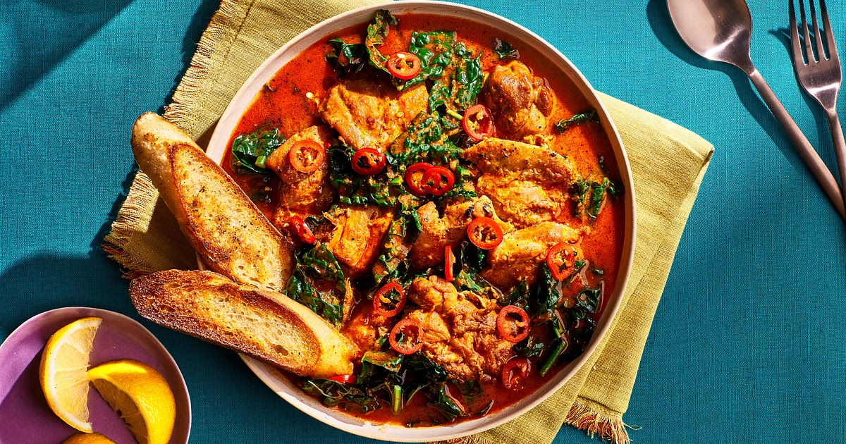 Piri-Piri Chicken Stew With Kale Recipe | Samsung Food App