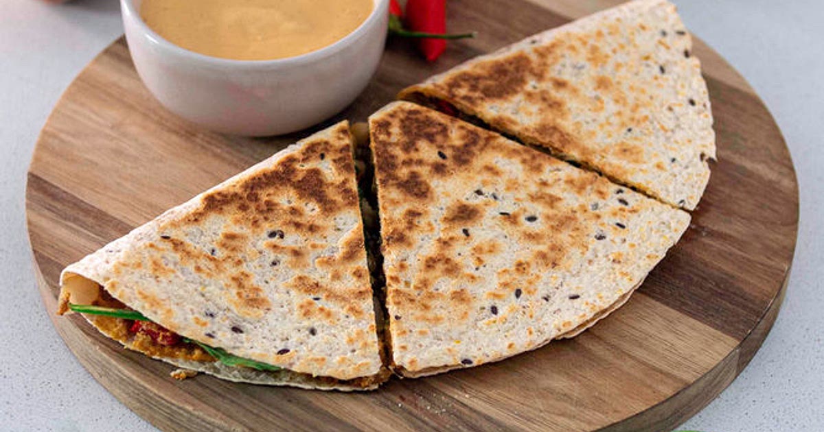 HIGH-PROTEIN CHICKPEA QUESADILLAS Recipe | Samsung Food App