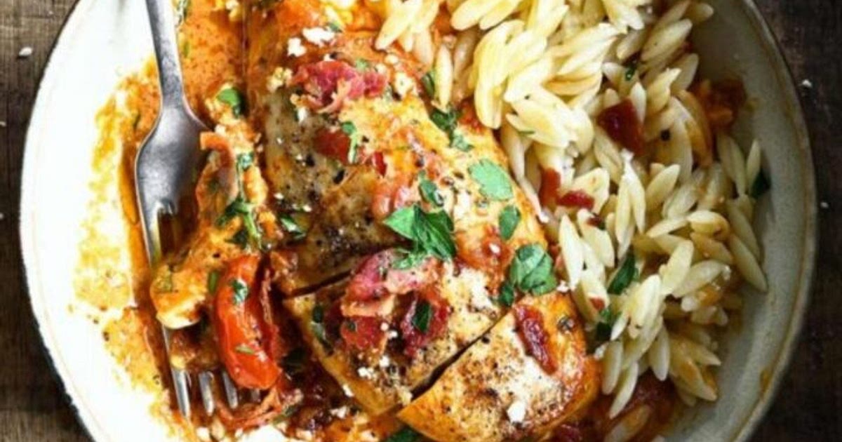 Creamy Tomato Chicken recipe with Feta Recipe | Samsung Food App