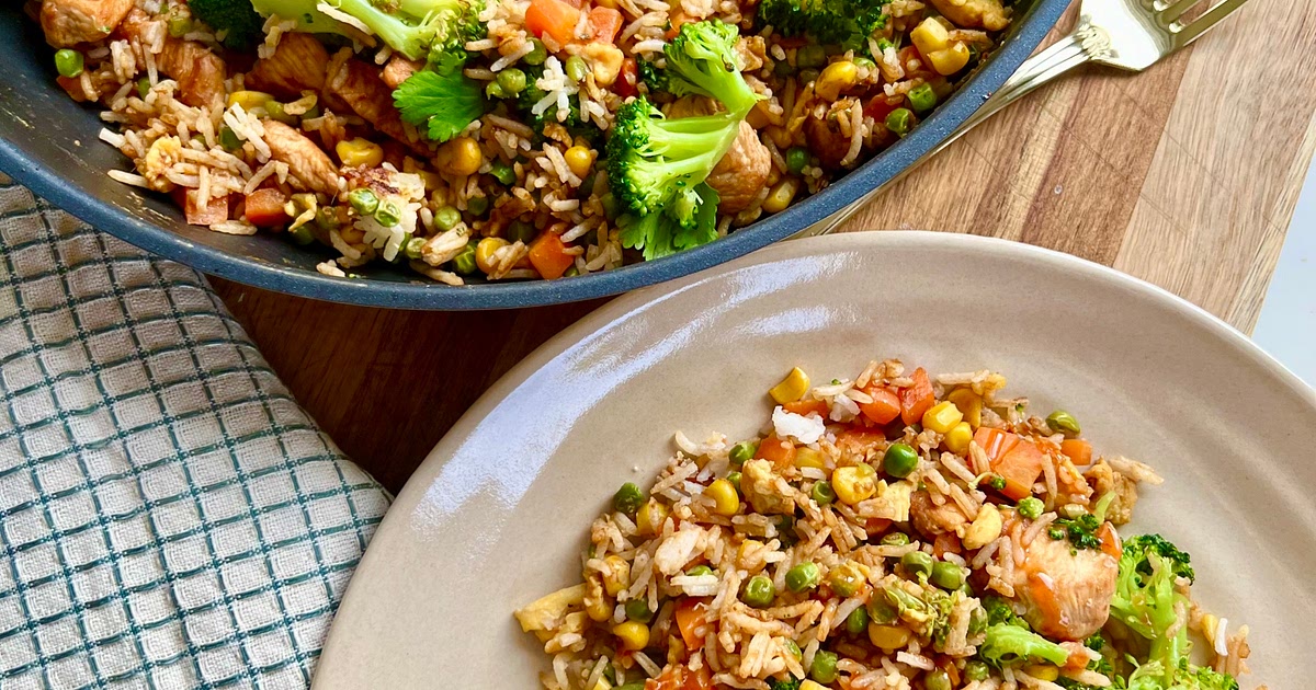 High Protein Chicken Fried Rice Recipe | Samsung Food App