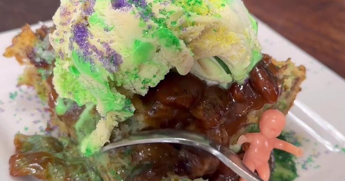King Cake Bread Pudding Recipe | Samsung Food App