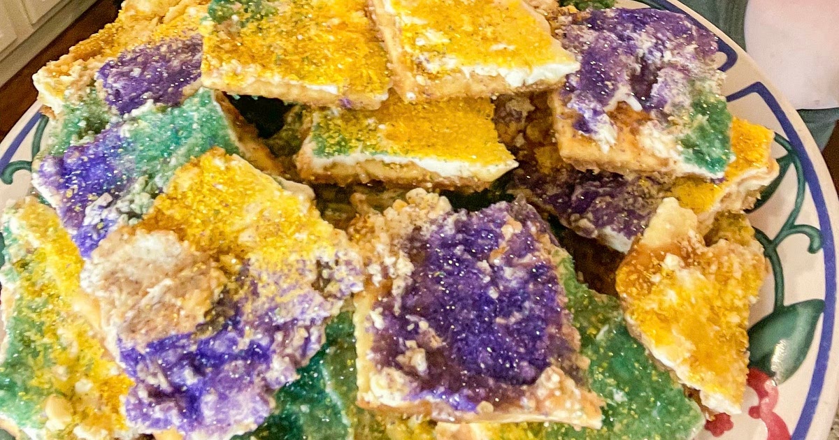 Mardi Gras Cracker Toffee Recipe | Samsung Food App