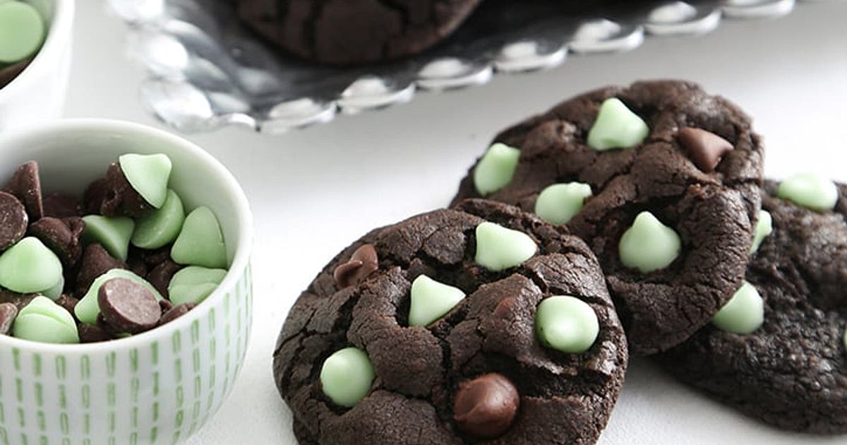 Double Chocolate Mint Chip Cookies Recipe | Samsung Food App