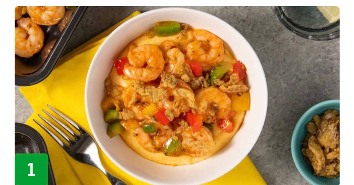 Shrimp and Grits Bowl with crispy jalapeños Recipe | Samsung Food App