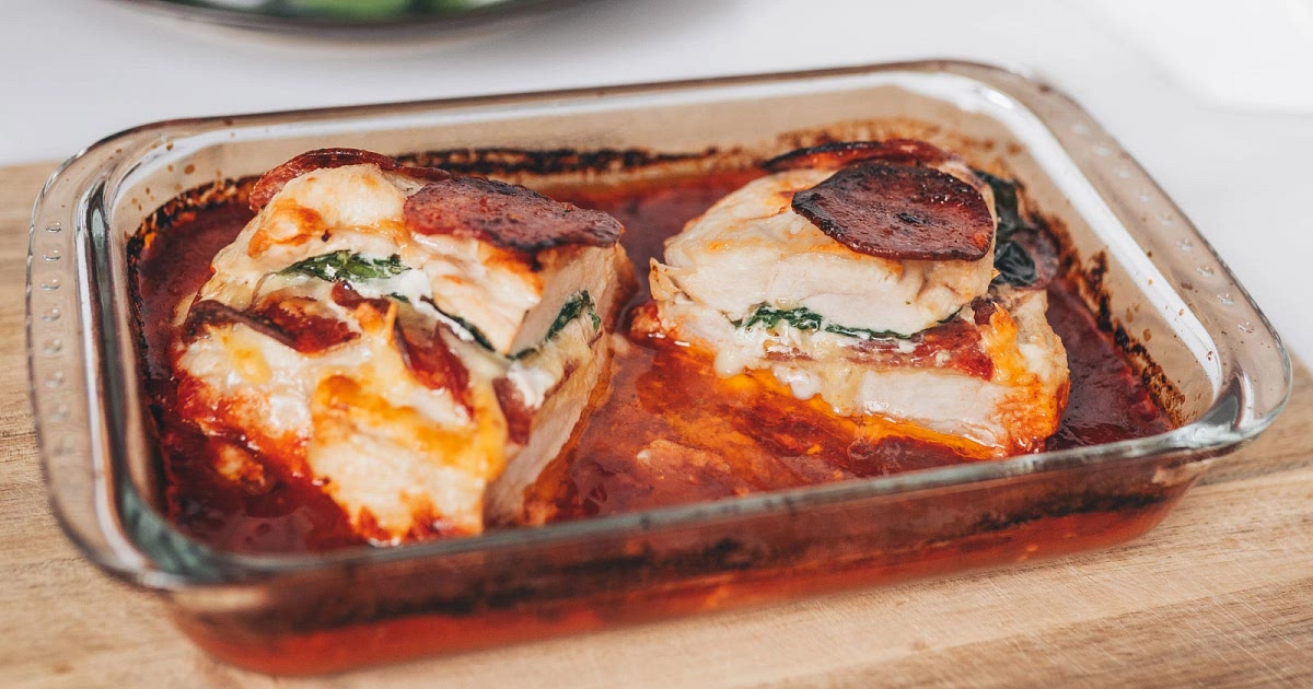Pizza Stuffed Chicken Recipe | Samsung Food App