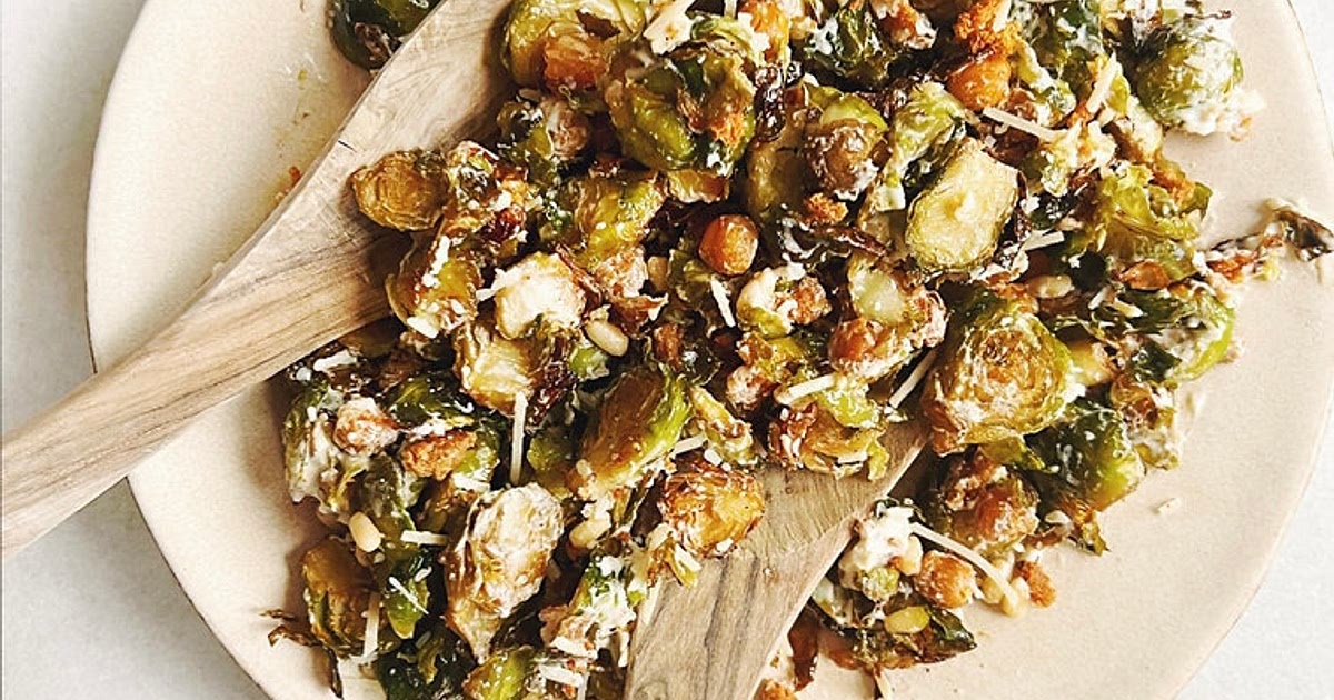 crispy brussels sprout “caesar” salad Recipe | Samsung Food App