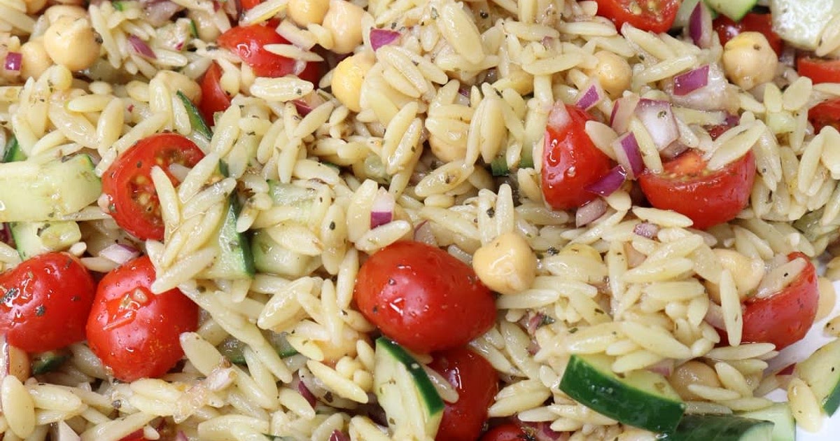 Lemon Orzo Pasta Salad Recipe | Samsung Food App