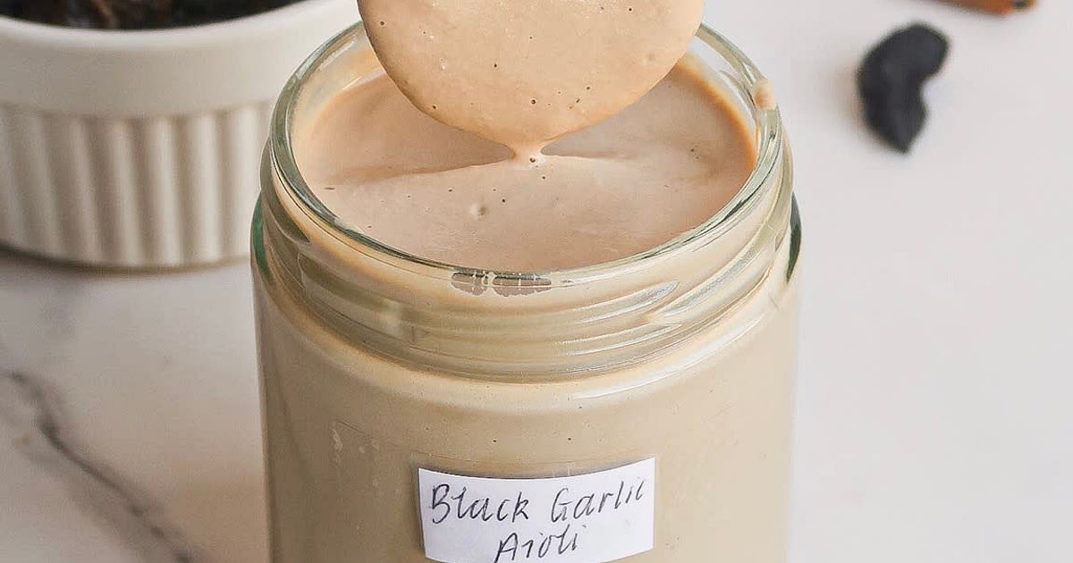 Black Garlic Vegan Aioli Recipe | Samsung Food App