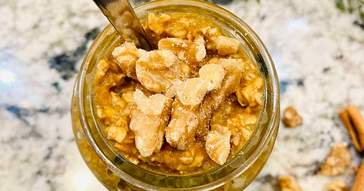 Healthy Pumpkin Spice Latte Overnight Oats Recipe | Samsung Food App