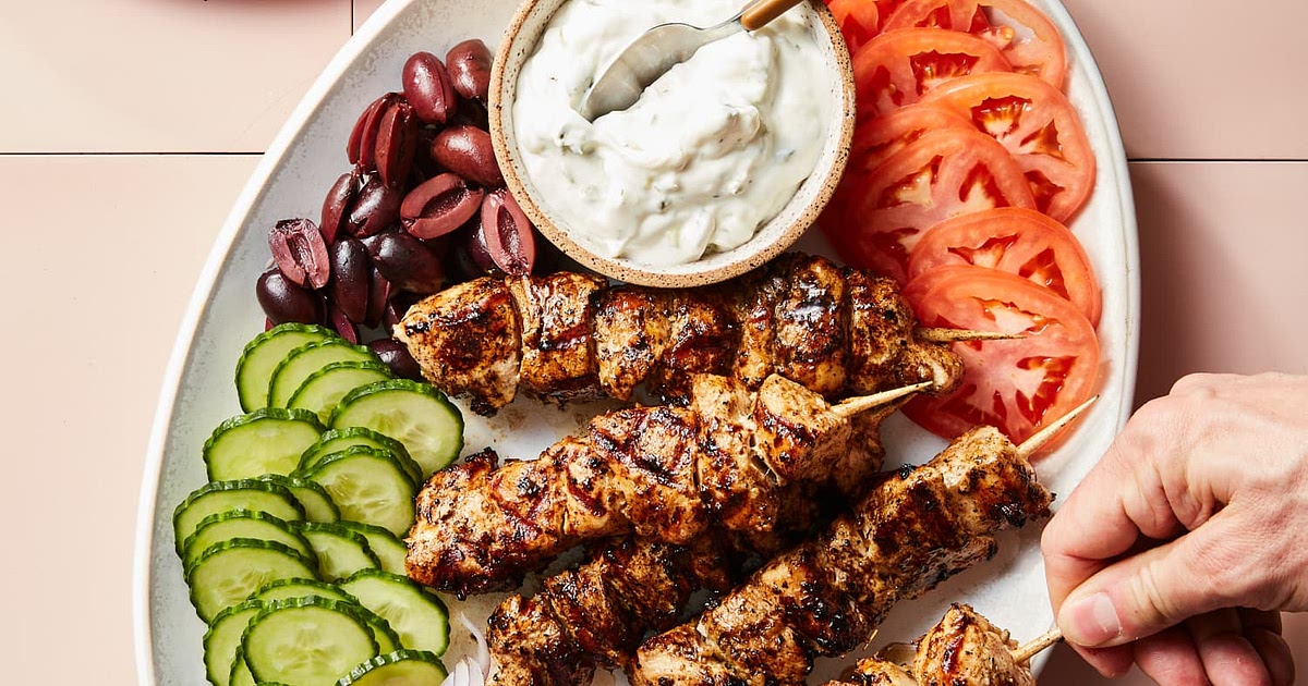 Greek Chicken Souvlaki Recipe | Samsung Food App
