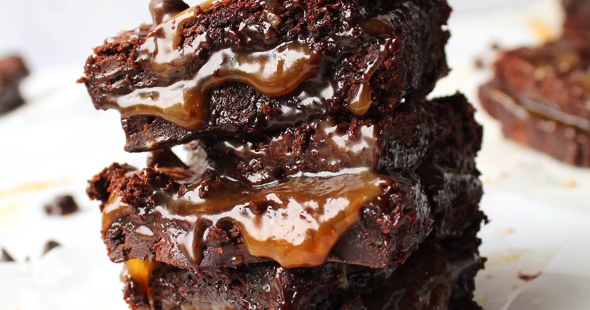 Chocolate & Salted Caramel Brownies Recipe | Samsung Food App