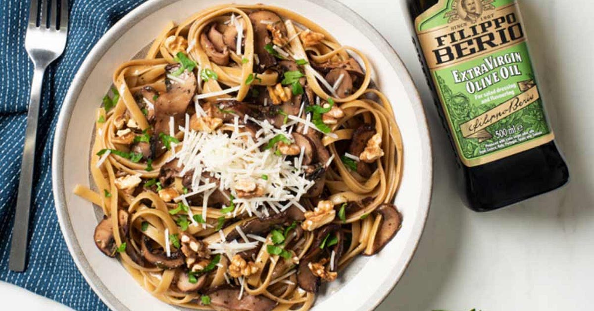Wholewheat mushroom fettuccine Recipe | Samsung Food App