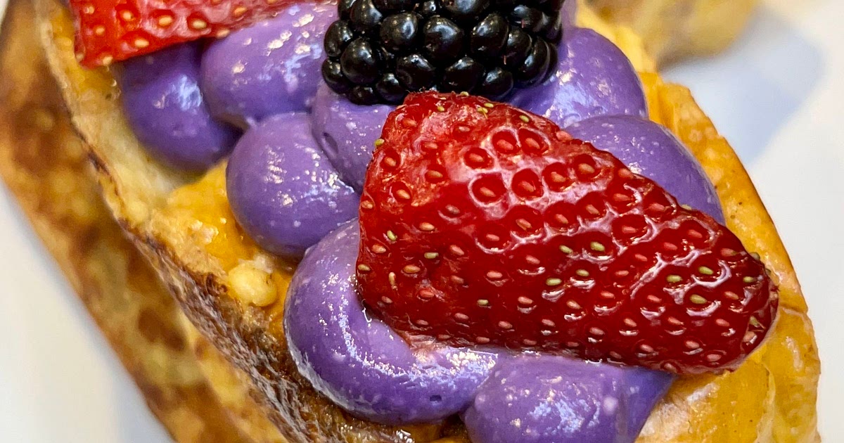 Ube Cream Stuffed French Toast Recipe | Samsung Food App