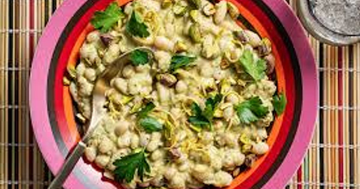 Beans with Pistachio Aïllade Recipe | Samsung Food App